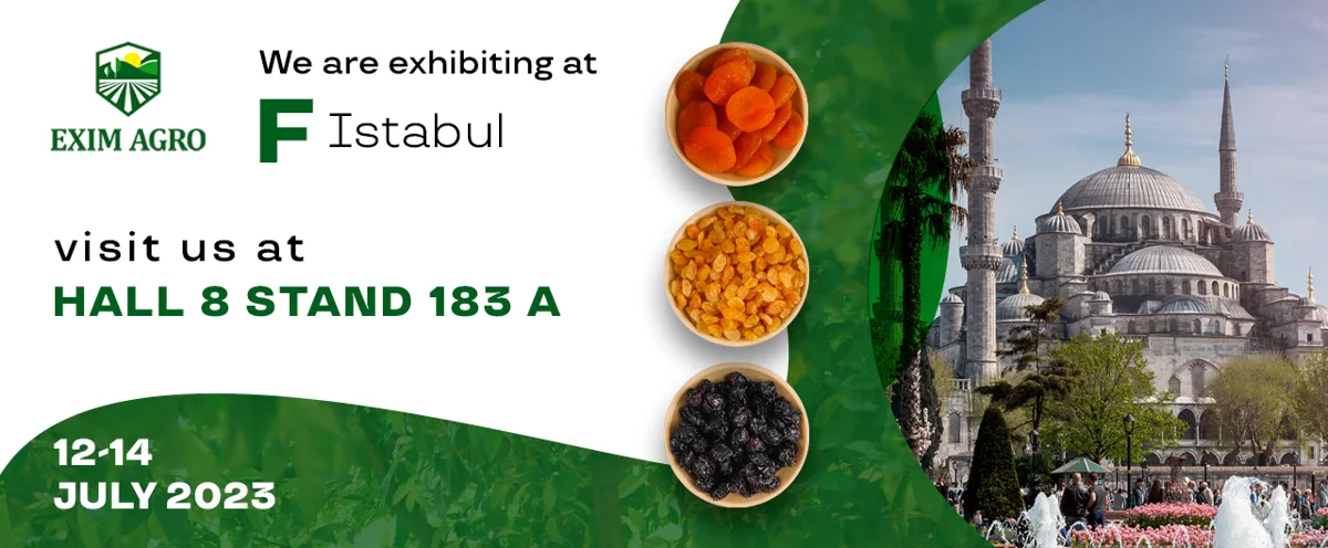 EXIM AGRO kompaniyasi FIstanbul 2023 koʻrgazmasida ishtirok etmoqda